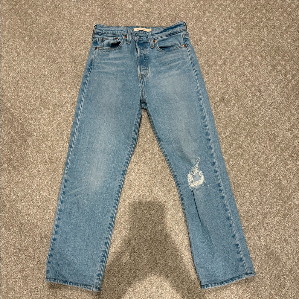 Levi's Light Blue Wedgie Straight Jeans size 26